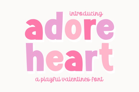 Adore Heart: A Typeface to Spread Love and Warmth