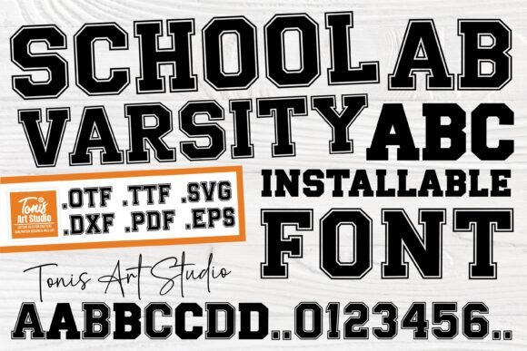 Capturing the Classic Spirit with School Varsity Typography