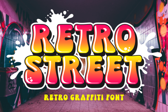 Retro Street: The Graffiti Font That Captures Classic Street Art Energy