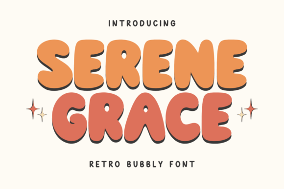 Serene Grace: The Vintage Bubble Font That Brings Personality to Your Projects
