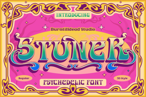Stuner: The Psychedelic Font That Brings Retro Energy to Modern Design
