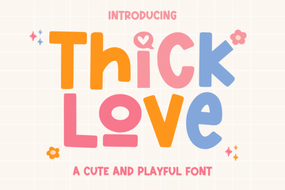Thick Love: A Font That Brings Playful Charm to Your Projects
