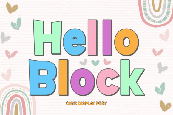 Unleash Playful Energy with Hello Block Bold Typography