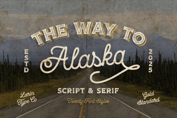 Way to Alaska: A Vintage Typeface for Authentic Branding